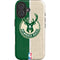 NBA Milwaukee Bucks Split Canvas iPhone 16 Plus Magsafe Impact Case